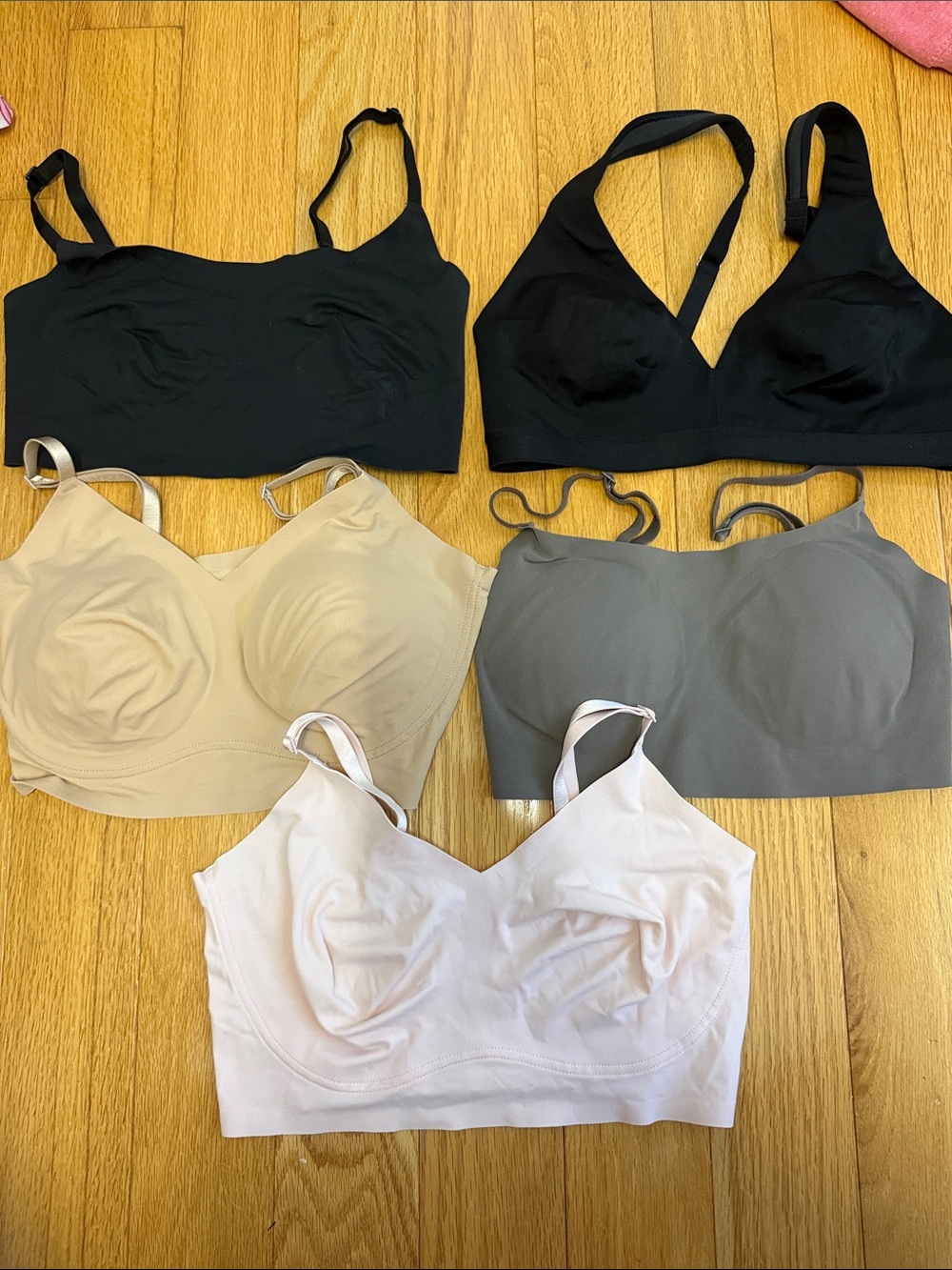 Wireless Comfort Bralettes - Black, Nude, Gray, Blush